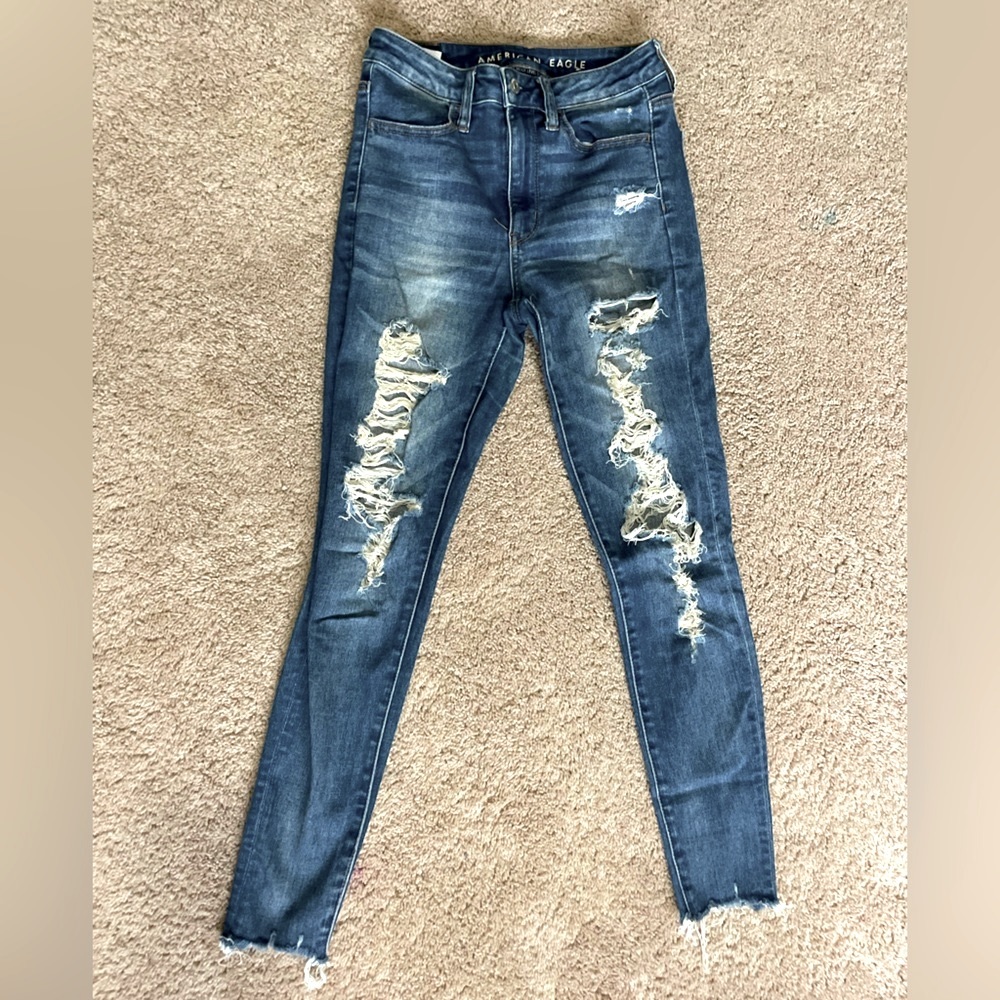 American Eagle Ripped Skinny Jeans